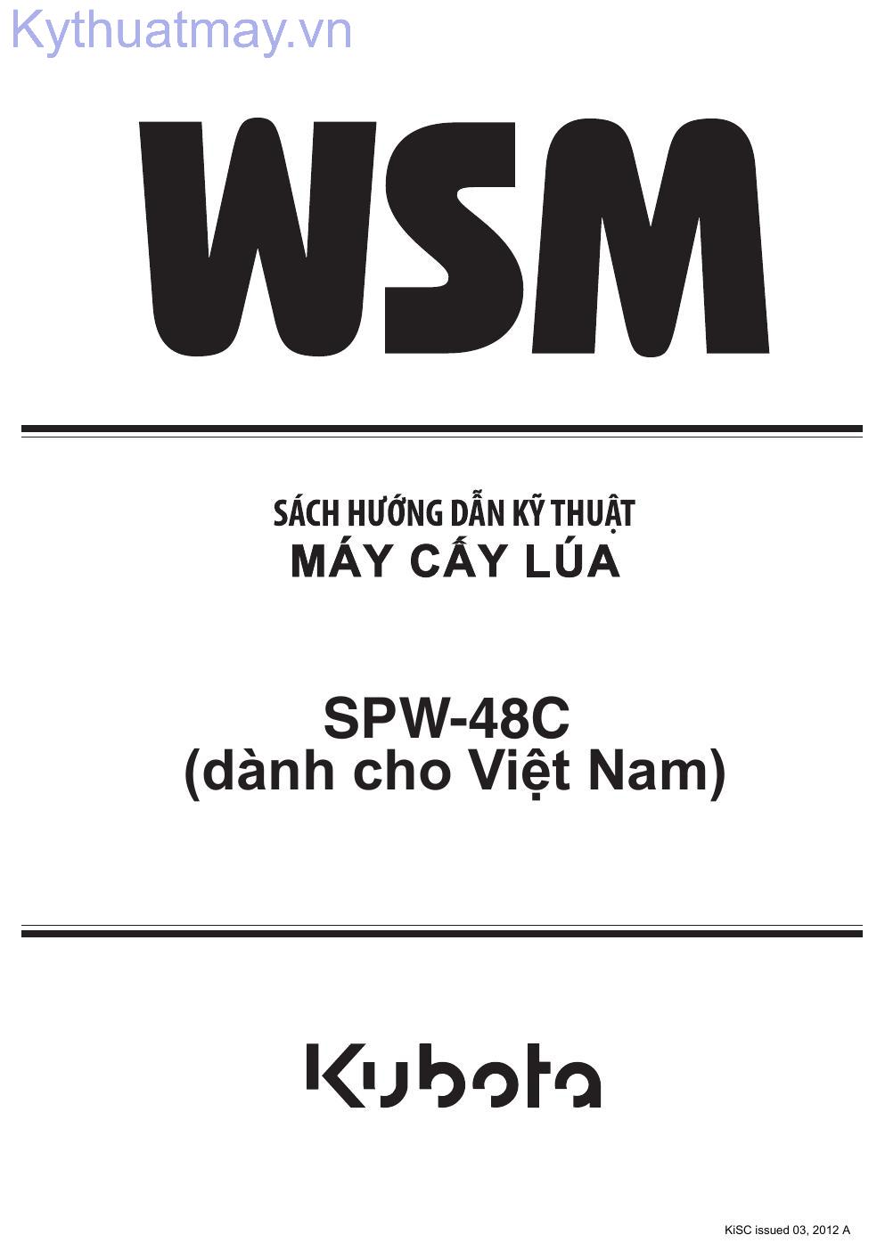 Tài liệu hướng dẫn kỹ thuật máy cấy lúa SPW-48C